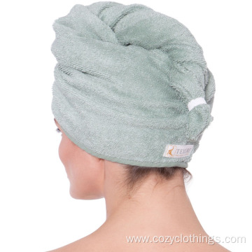 High quality microfiber dry hair towel wrap